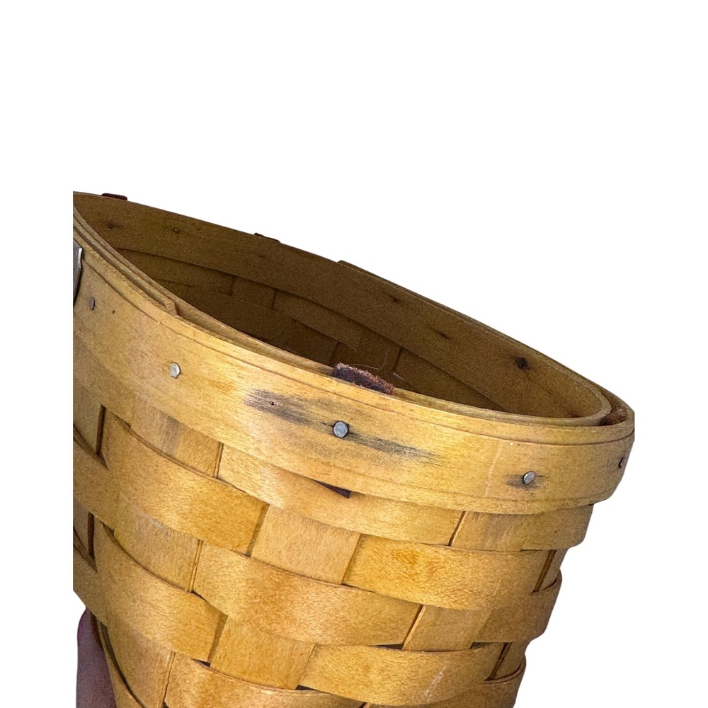 SALE Royce Craft Basket Mother's Day 1995 Woven Wood Splint Oval Vintage - Picture 6 of 6